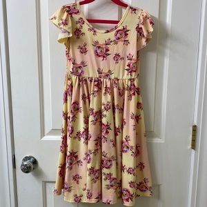 DDS Pink Floral Empire Dress